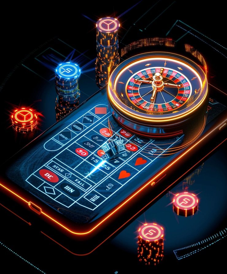 Ilustrasi perlindungan data dan privasi online menggunakan teknologi modern di platform hiburan digital